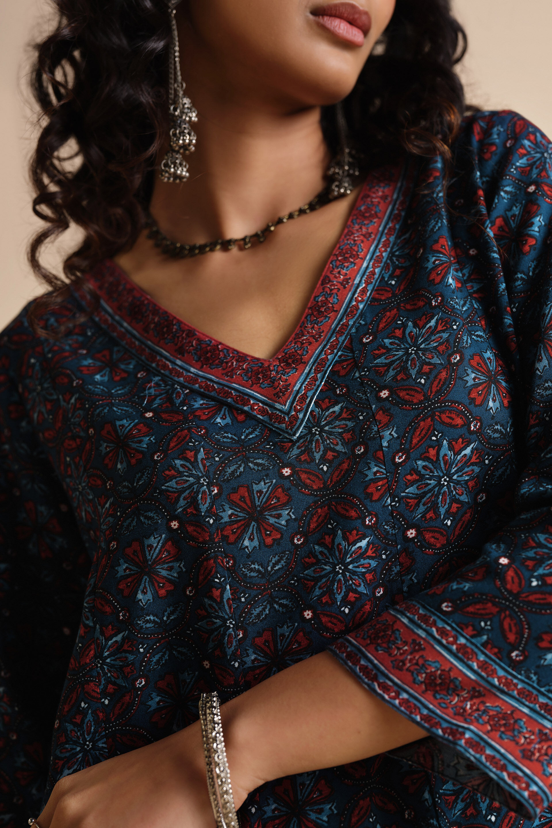 Neeli Nazakat Kurta, Indigo, image 4